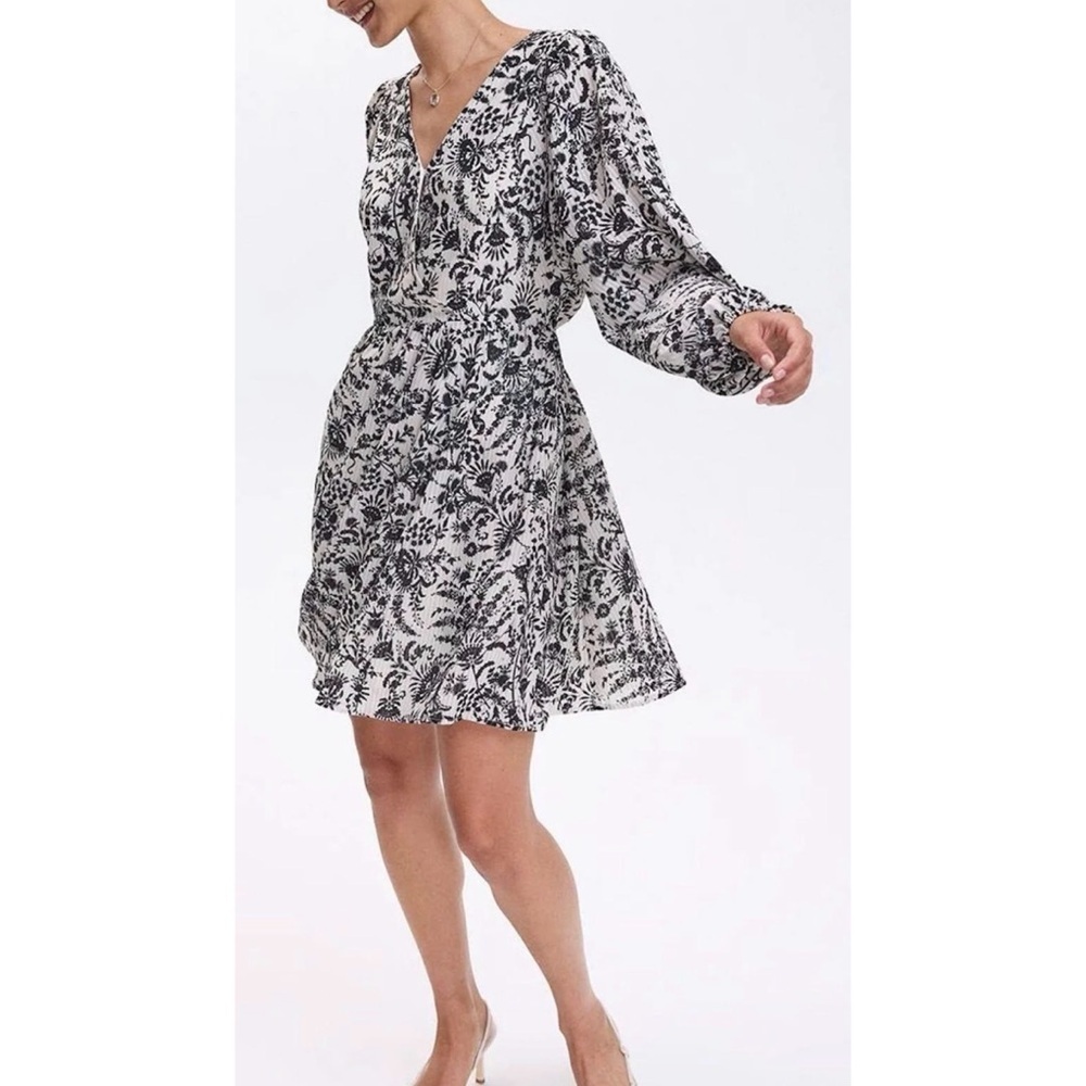 Reitmans Floral Long Sleeve Wrap Dress